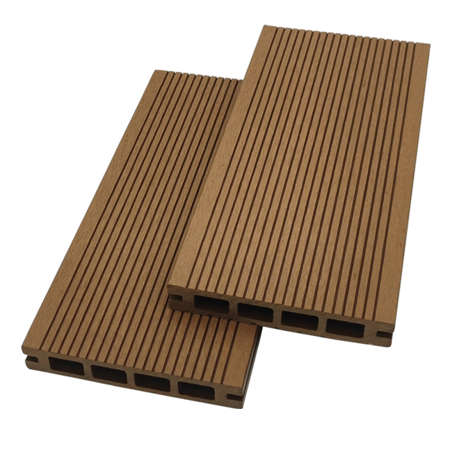 25x140 mm Anti-Rutsch-WPC-Decking im Freien Square Marina Wood WPC Composite Decking