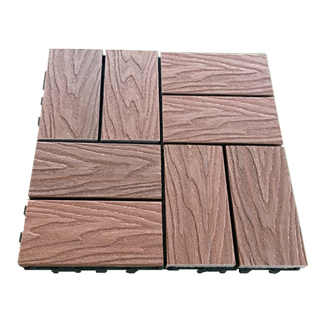 300x300mm Coextrusion Composite Board Tile ineinandergreifende WPC-Deckkacheln